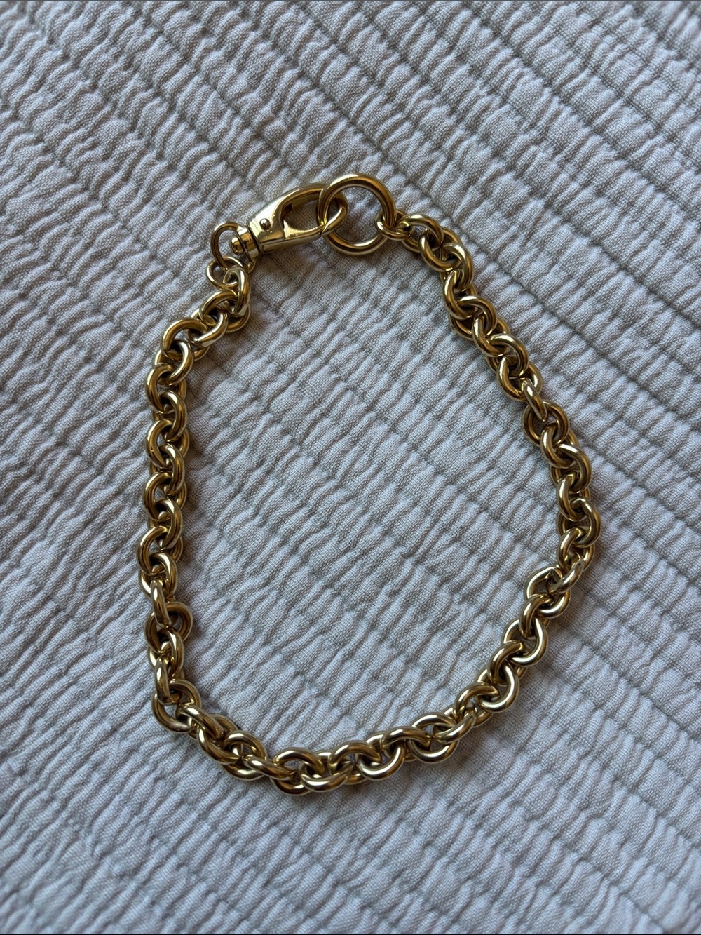 Gold Link Chain Necklace for Women - Polished Gold Finish